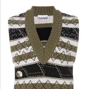 Ganni sweater vest with sequin detail